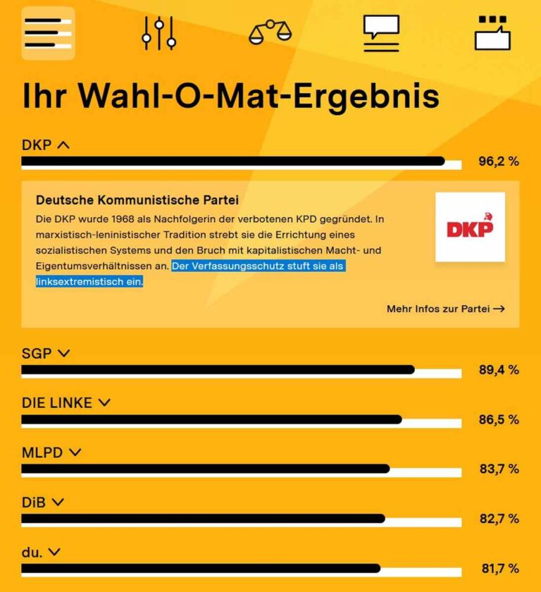 370901 Wahl O Mat - Wahl-O-Mat - Bundestagswahl - Bundestagswahl