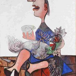 Picassos „Frau mit Hahn“
