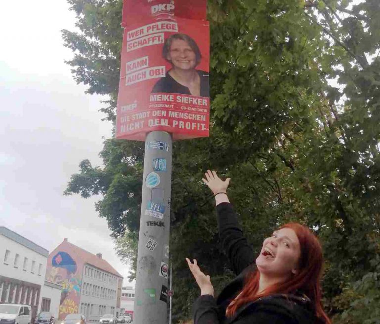431201 Osnabrueck Plakat2 - Kommunistische Politik hat ein Gesicht - Kommunalwahlen - Kommunalwahlen