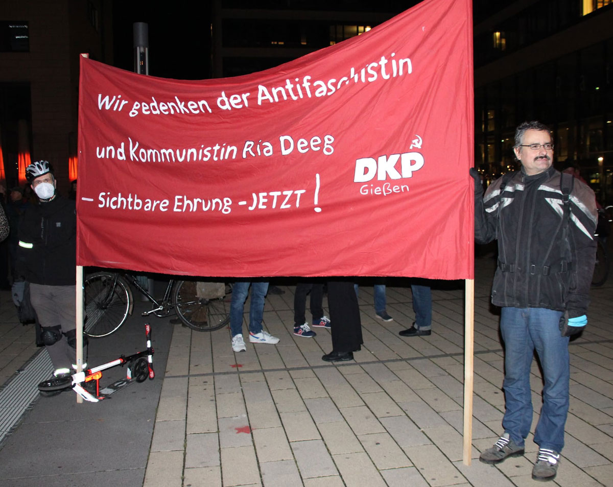 254693540 3152407705083082 4987359486185483697 n - 9. November: Gedenken in Gießen - Antifaschismus - Blog, DKP in Aktion