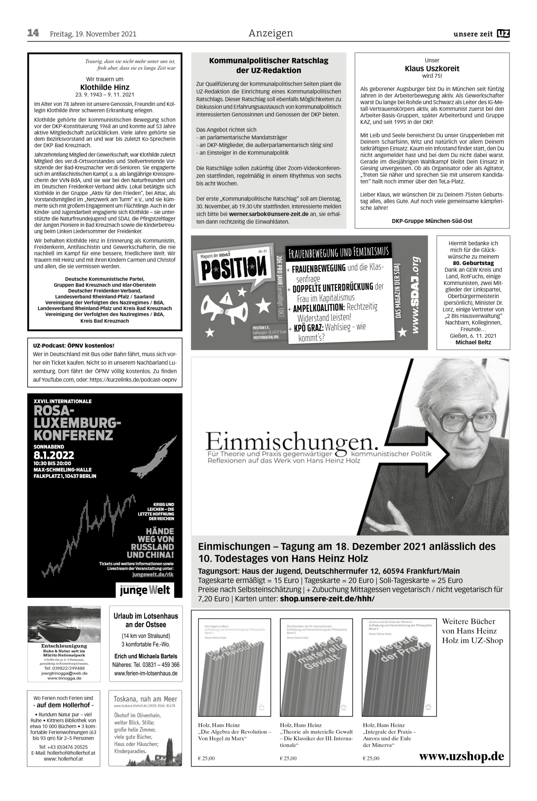 UZ 2021 46 Seite 14 scaled - Anzeige 2021-46 - Anzeigen - Anzeigen