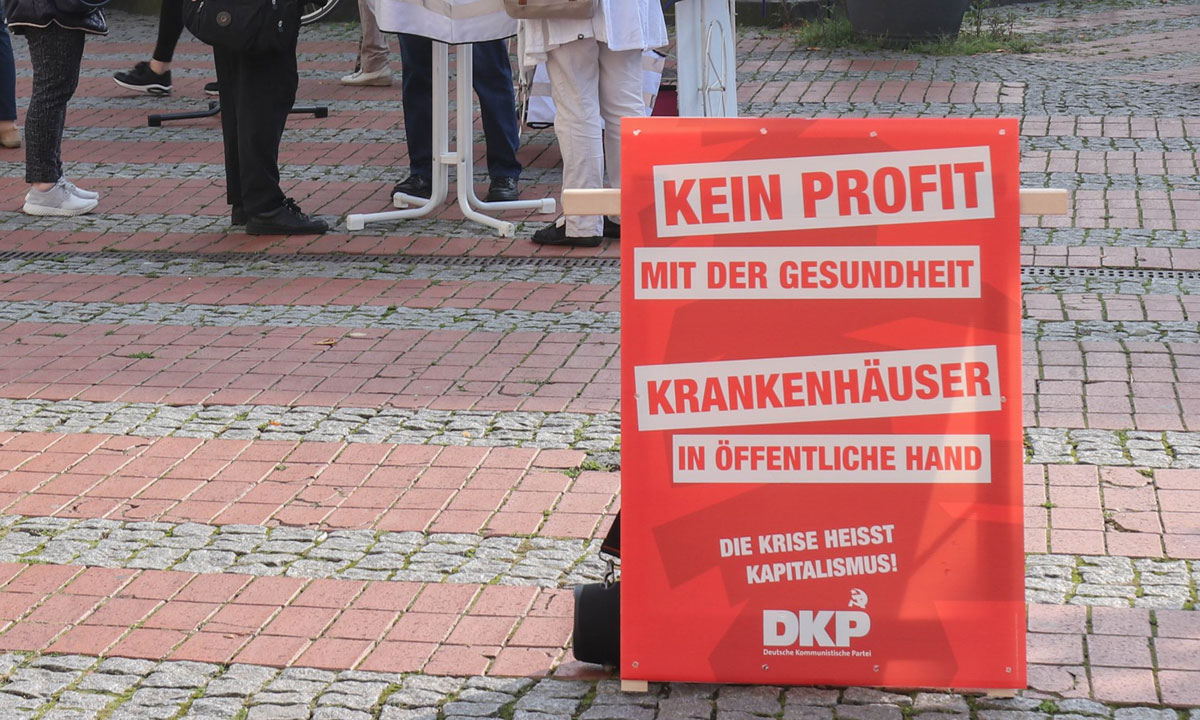 kranken - An die Streikenden der Universitätsklinik Essen - DKP, Gesundheitswesen, Krankenhaus, Streik - Blog, DKP in Aktion