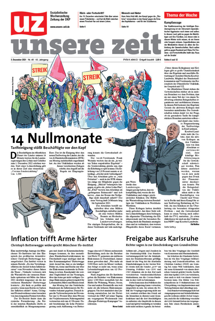 UZ 2021 48 Seite 01 - Gesammelte Werke - UZ - Zeitung der DKP - Hintergrund