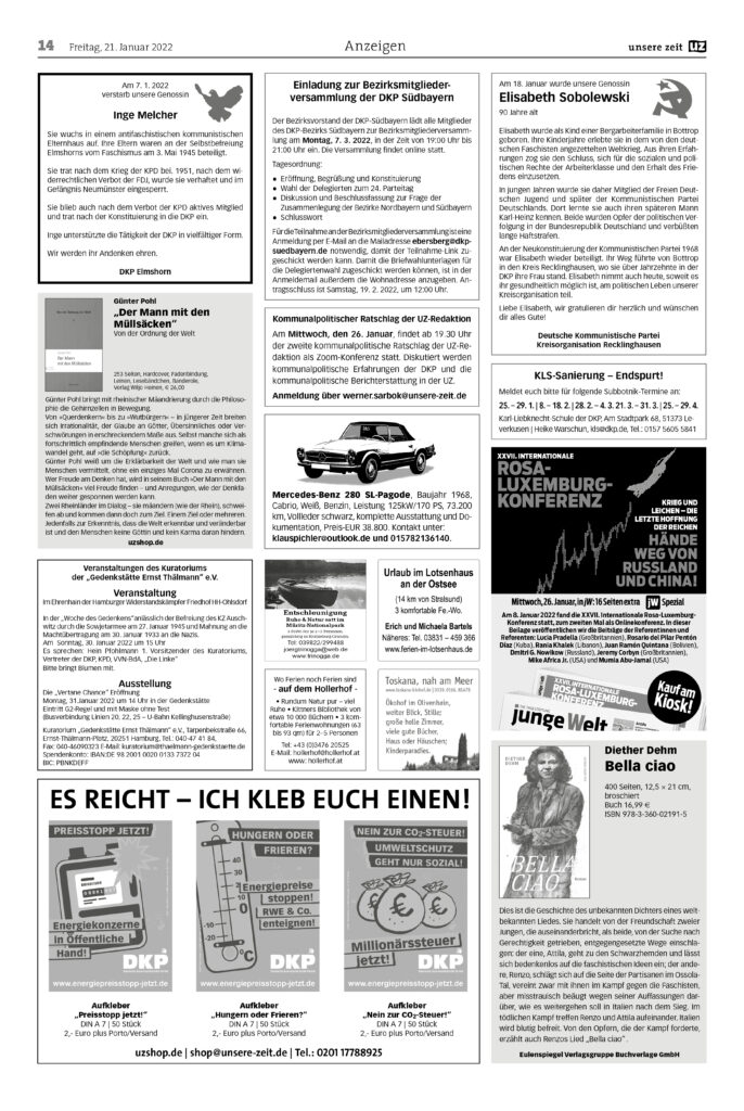 UZ 2022 03 Seite 14 - Anzeigen 2022-03 - Anzeigen - Anzeigen