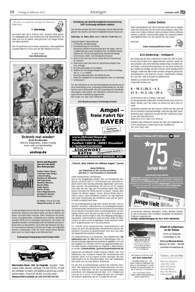 UZ 2022 05 Seite 14 - Anzeigen 2022-05 - Anzeigen - Anzeigen