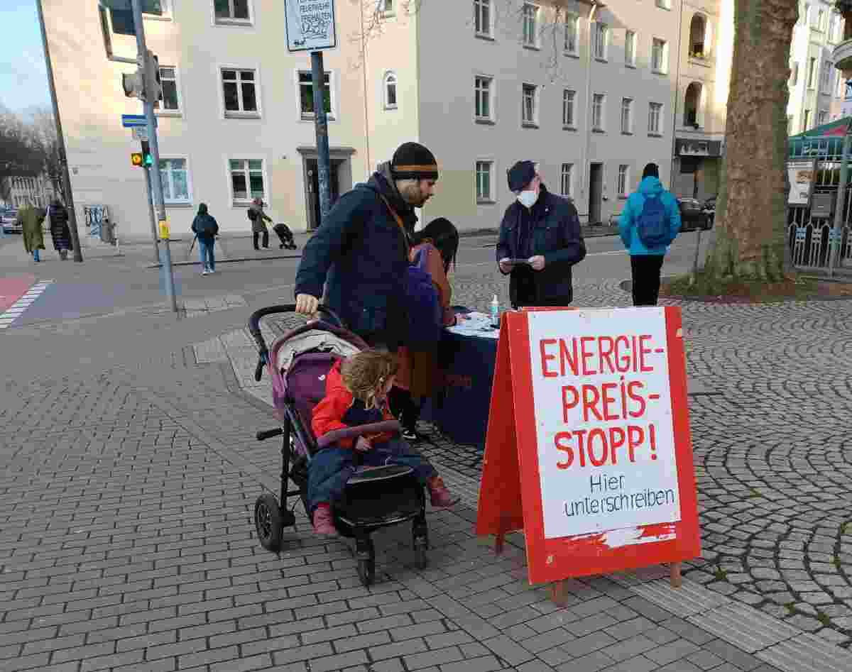energie Dortmund 2 - Energie ist ein Grundrecht - Energiepreisstoppkampagne - DKP in Aktion
