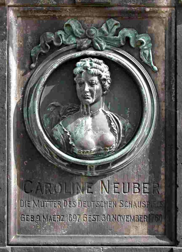 0911 11045DR Dresden Laubegast Denkmal Caroline Neuber - Die Vorkämpferin der Theaterkunst - Theater - Kultur