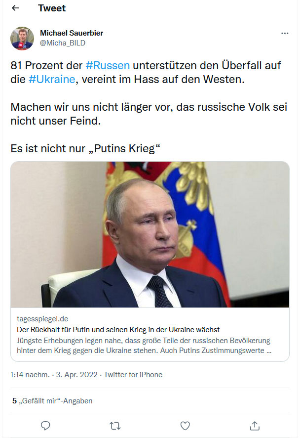 140901 screen twitter - Der böse Russe - Antirussische Propaganda, antirussischer Hass - Im Bild