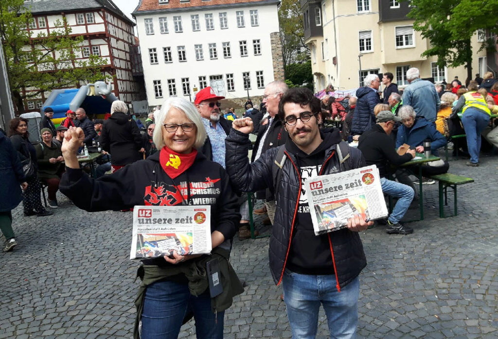 180803 Giessen - Der 1. Mai im Schatten des Krieges - 1. Mai 2022, DGB, Reiner Hoffmann - Im Bild