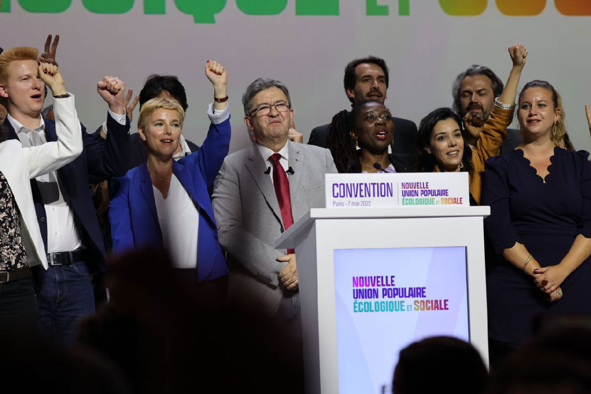 1906 Frankreich - Gemeinsam gewinnen - Anne Hidalgo, EERV, Emmanuel Macron, Francois Hollande, Frankreich, Jean-Luc Mélenchon, La France insoumise, NUPES, Olivier Faure, PCF, Premierminister, PS, Wahl zur Nationalversammlung 2022, Wahlbündnis, Yannick Jadot - Internationales