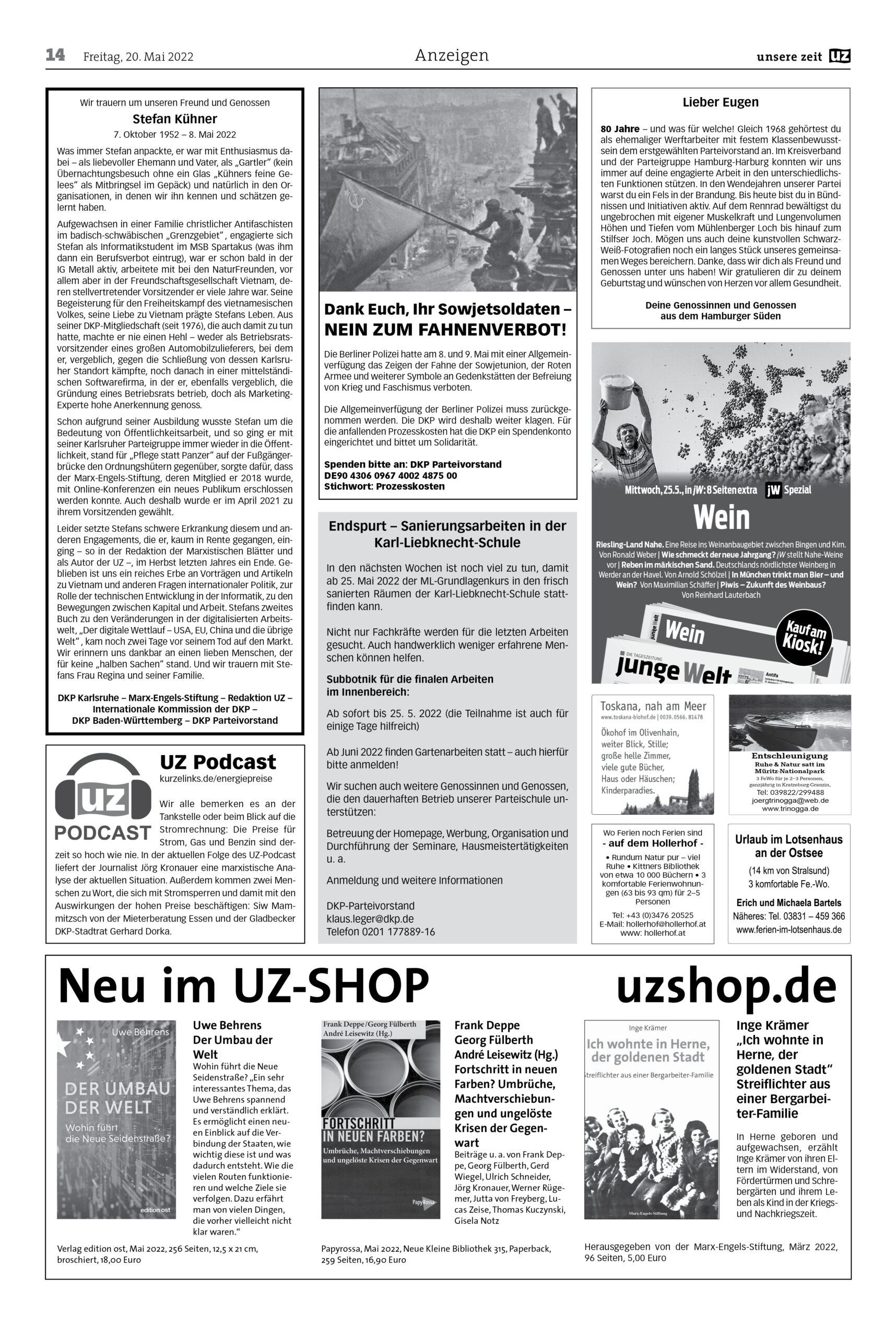 UZ 2022 20 Seite 14 scaled - Anzeigen 2022-20 - UZ vom 20. Mai 2022 - UZ vom 20. Mai 2022