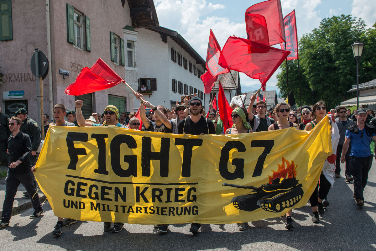 220401 Elmau - Schaulaufen in Elmau - Elmau, G7-Gipfel, Imperialismus - Politik