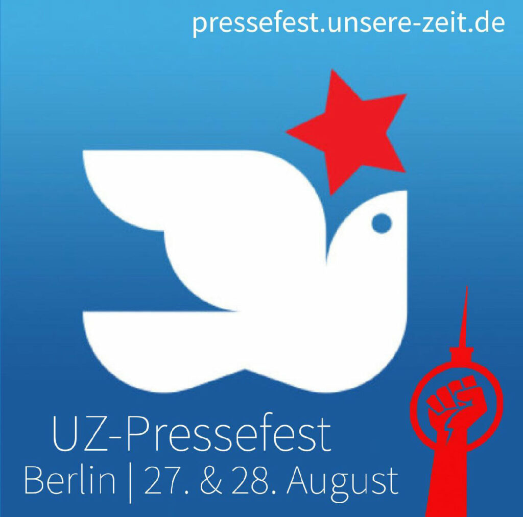 2215 Pressefest Berlin - Ja, wo denn nun? - 21. UZ-Pressefest, Berlin, Rosa-Luxemburg-Platz, Volksbühne - Aktion