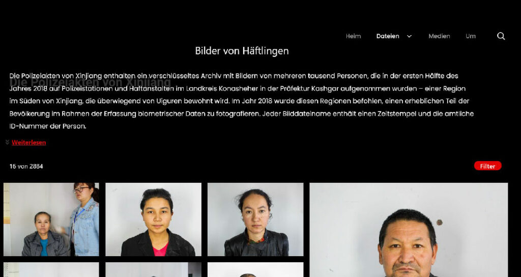 Bilder von Haeftlingen - Hintergrundinfos zu den „Xinjiang Police Files“ - - Hintergrund