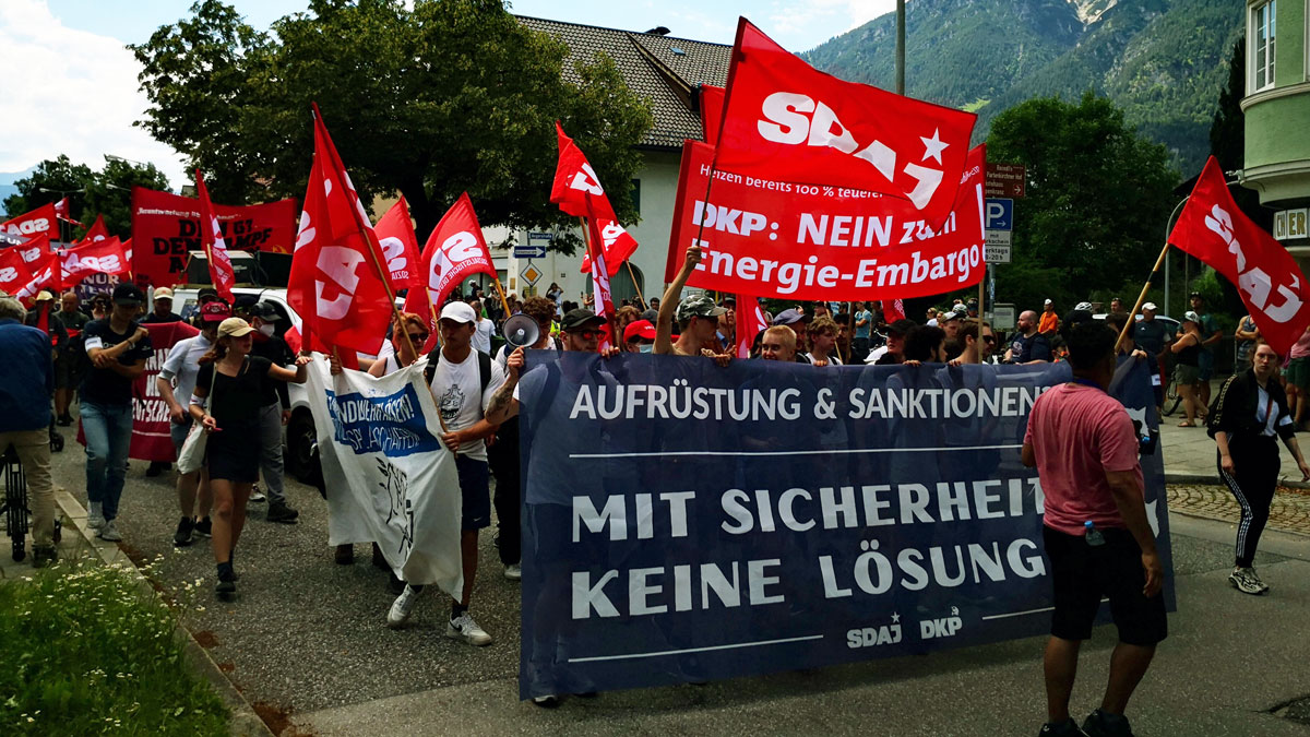 IMG 20220627 103618 - Frieden statt Imperialismus - Demonstration, G7-Gipfel, Imperialismus, Kriege und Konflikte - Blog, DKP in Aktion, Neues aus den Bewegungen