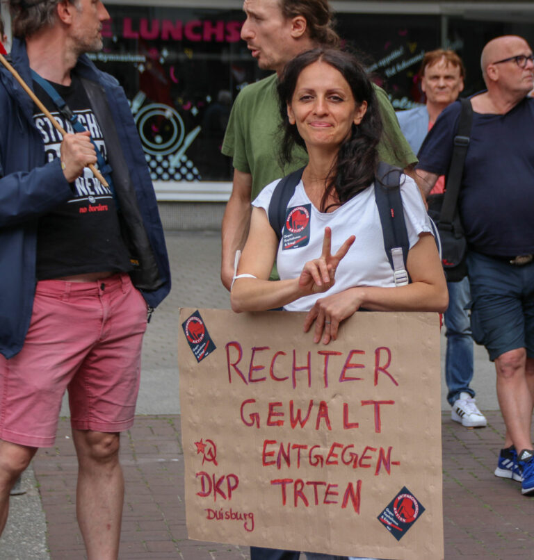 2022 OB Anschlag Soli Kundg 03 1 - Solidarität gegen rechten Terror - DKP in Aktion - DKP in Aktion