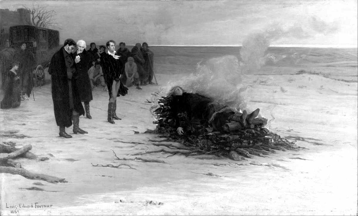 2711 Louis Edouard Fournier The Funeral of Shelley Google Art Project - Er hätte stets zur Vorhut des Sozialismus gehört - Geschichte der Arbeiterbewegung, Literatur - Kultur