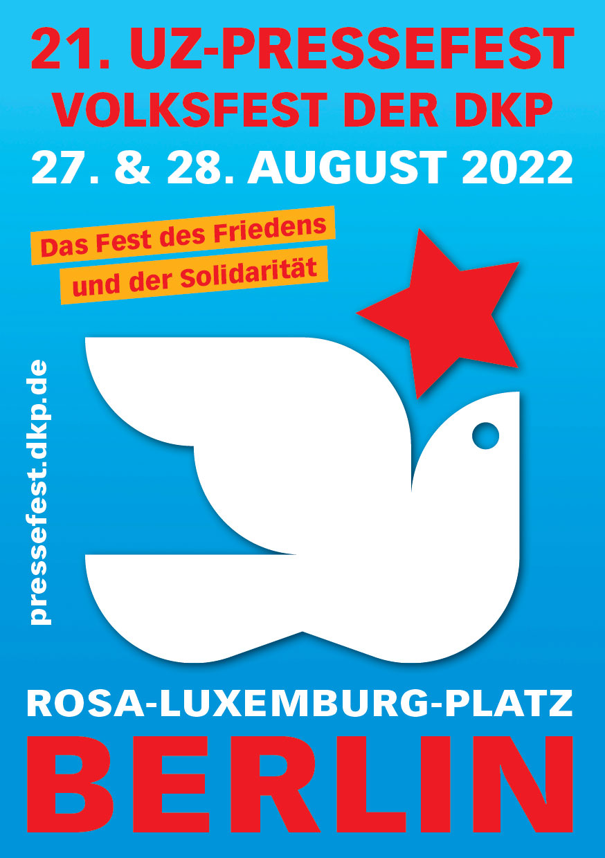 Aufkleber A7 QR Code berlin - Von Friedensliedern und großer Hitze - DKP, Friedenskampf, Pressefest - Vermischtes