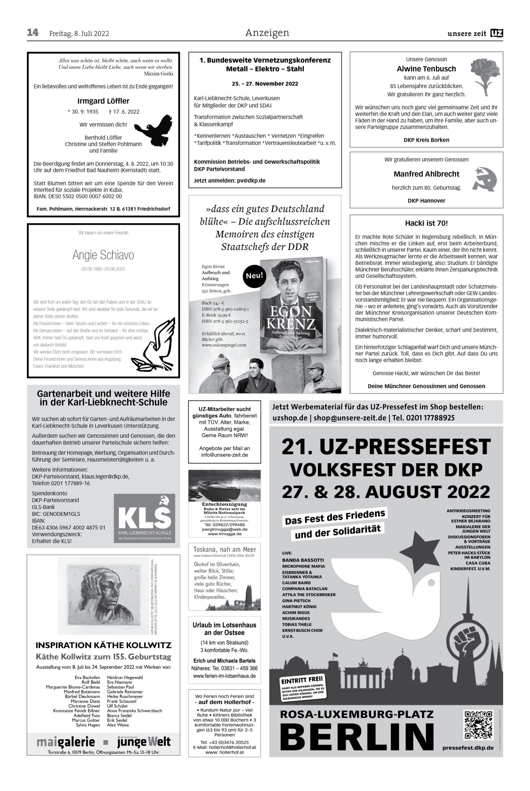 UZ 2022 27 Seite 14 scaled - Anzeigen 2022-27 - Anzeigen - Anzeigen