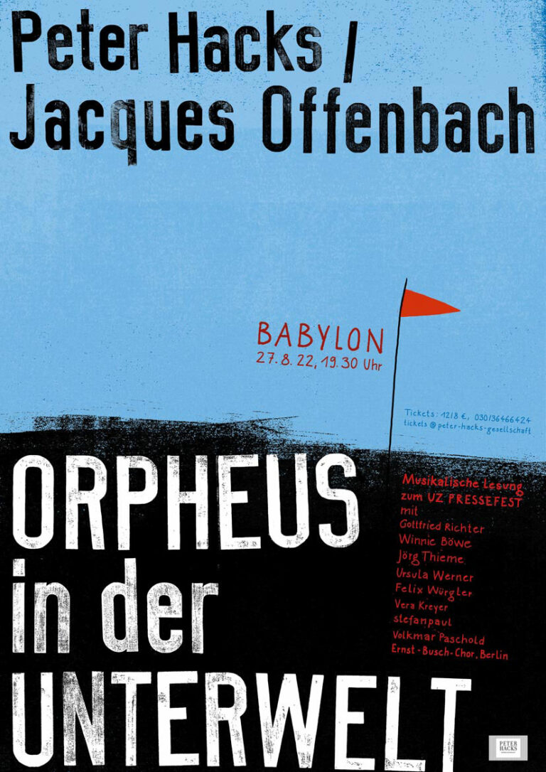 321201Orpheus Babylon - Im Galopp mit Hacks - Peter Hacks - Peter Hacks