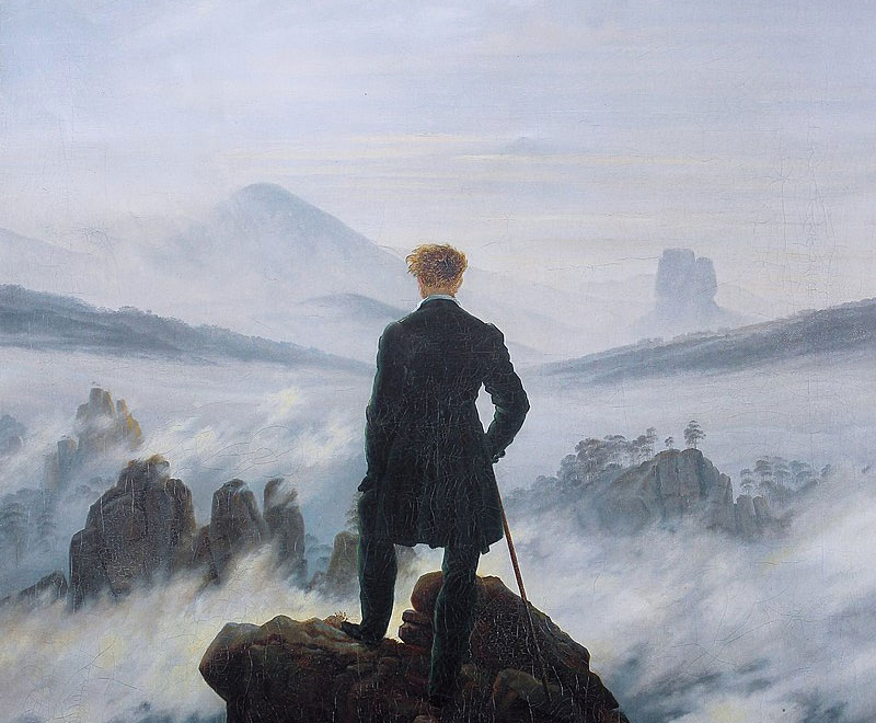3811 Caspar David Friedrich Wanderer above the sea of fog - Revolutionäre Traditionen und Selbstfindung - Reclam 2021, Romantik, Rüdiger Görner - Kultur