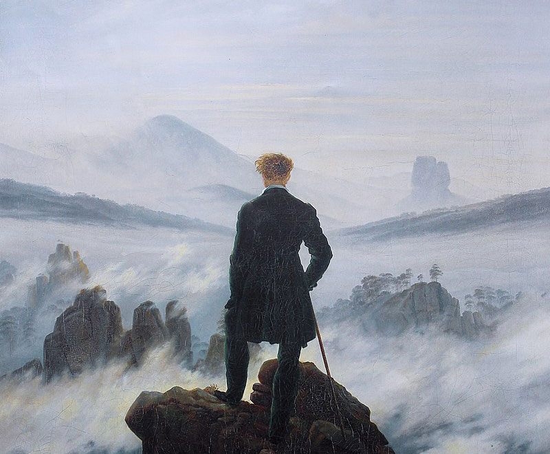 3811 Caspar David Friedrich Wanderer above the sea of fog - Revolutionäre Traditionen und Selbstfindung - Reclam 2021, Romantik, Rüdiger Görner - Kultur