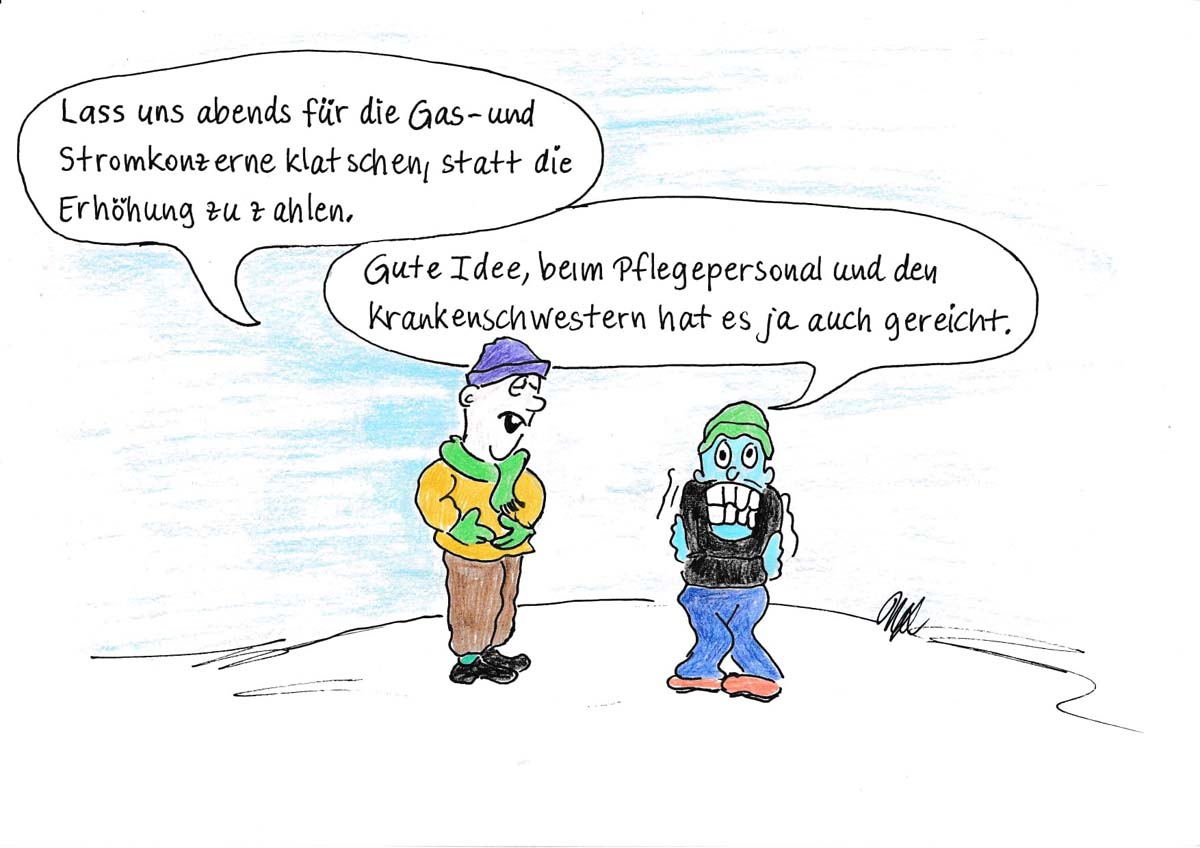 390202 Karikatur neu - Wer wird ruiniert? - UZ vom 30. September 2022 - UZ vom 30. September 2022
