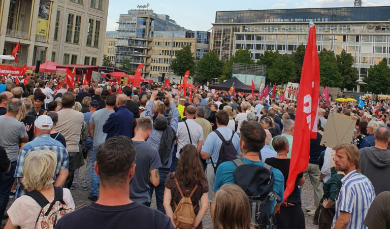 leipzigdemo - Heißer Herbst? Leipzig hat das Feuer noch nicht entfacht - DKP in Aktion - DKP in Aktion