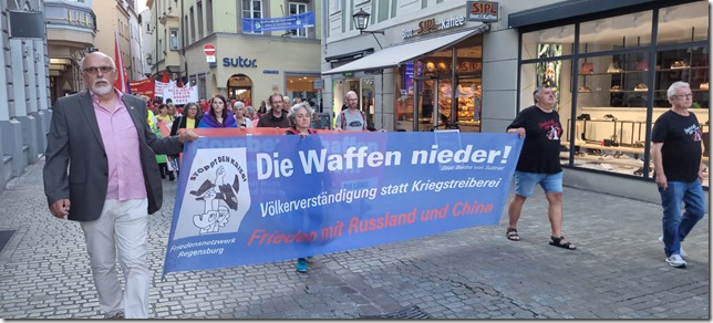 regensburg1 - Der Antikriegstag in Regensburg - DKP, Friedenskampf - Blog, DKP in Aktion