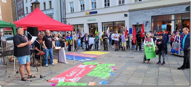 regensburg2 - Der Antikriegstag in Regensburg - DKP, Friedenskampf - Blog, DKP in Aktion