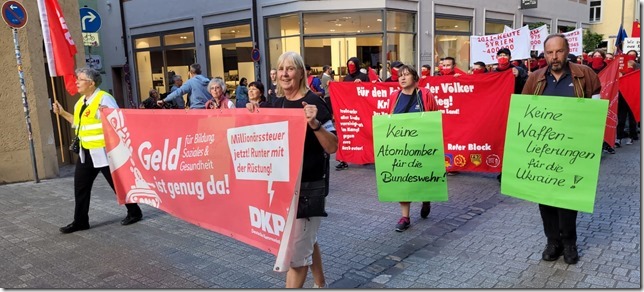 regensburg3 - Der Antikriegstag in Regensburg - DKP, Friedenskampf - Blog, DKP in Aktion