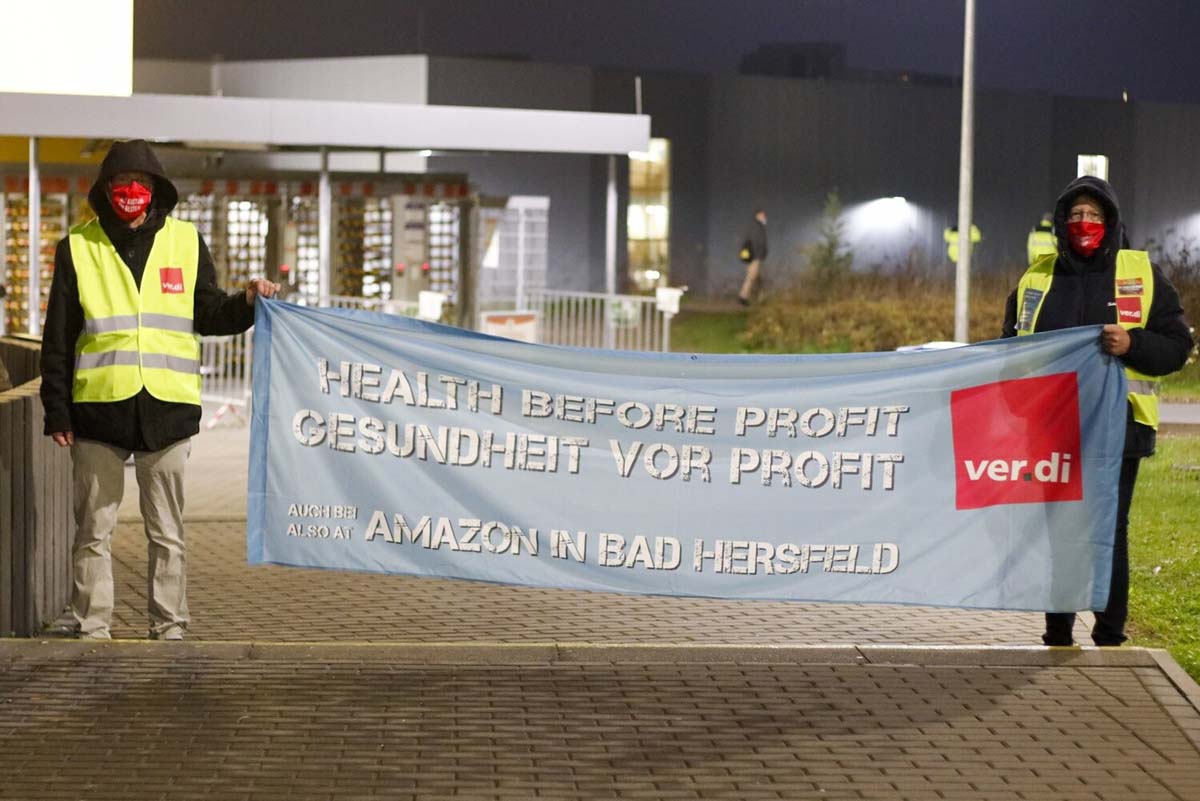 410202 Amazon - Streiken schützt die Gesundheit - - Wirtschaft & Soziales