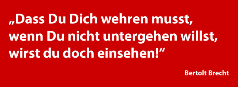 brecht - Auf die Straße gegen Krieg und Krise - DKP in Aktion - DKP in Aktion