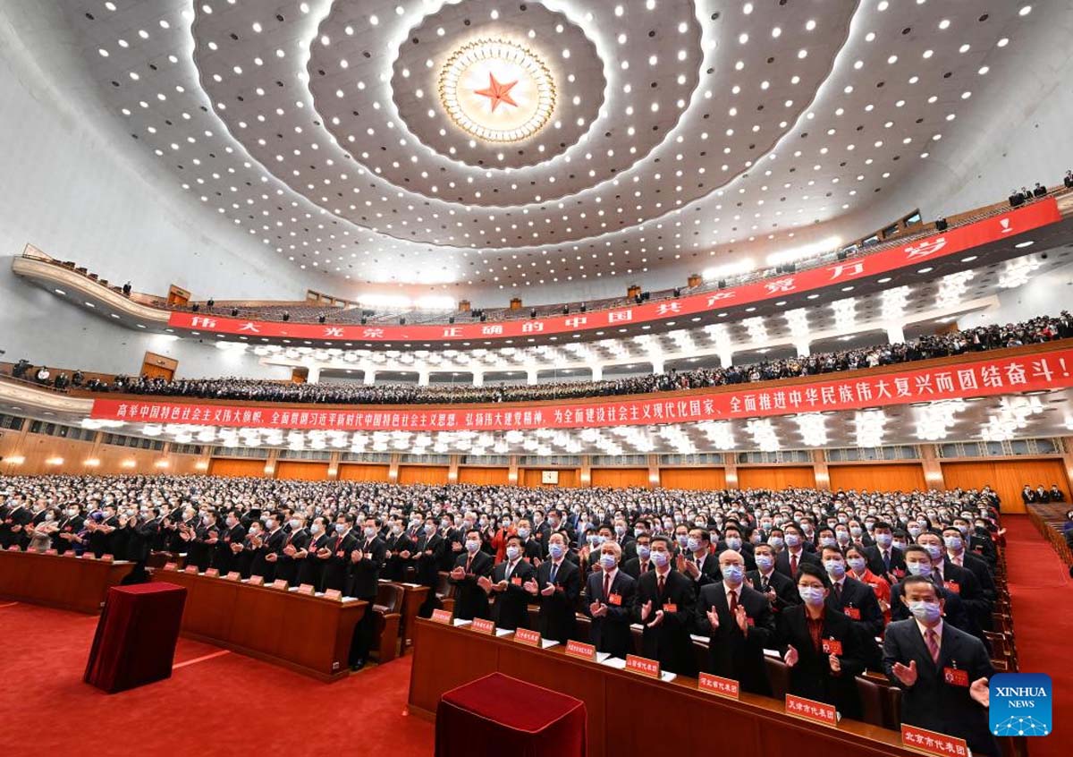 4408 China - Für eine dauerhaft friedliche Welt - China, Kommunistische Parteien, Parteitag - Hintergrund