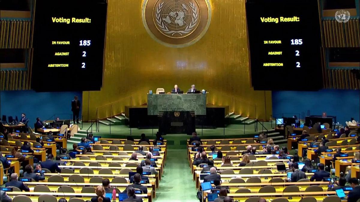 UN-Votum gegen die Blockade
