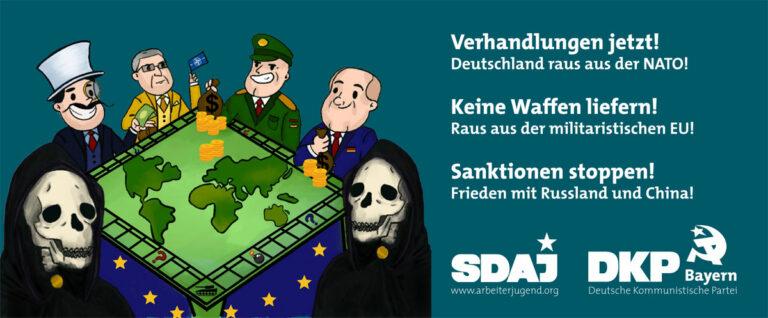 230210 Siko Flyer Druckbogen 1 - Krieg beginnt hier… - NATO - NATO