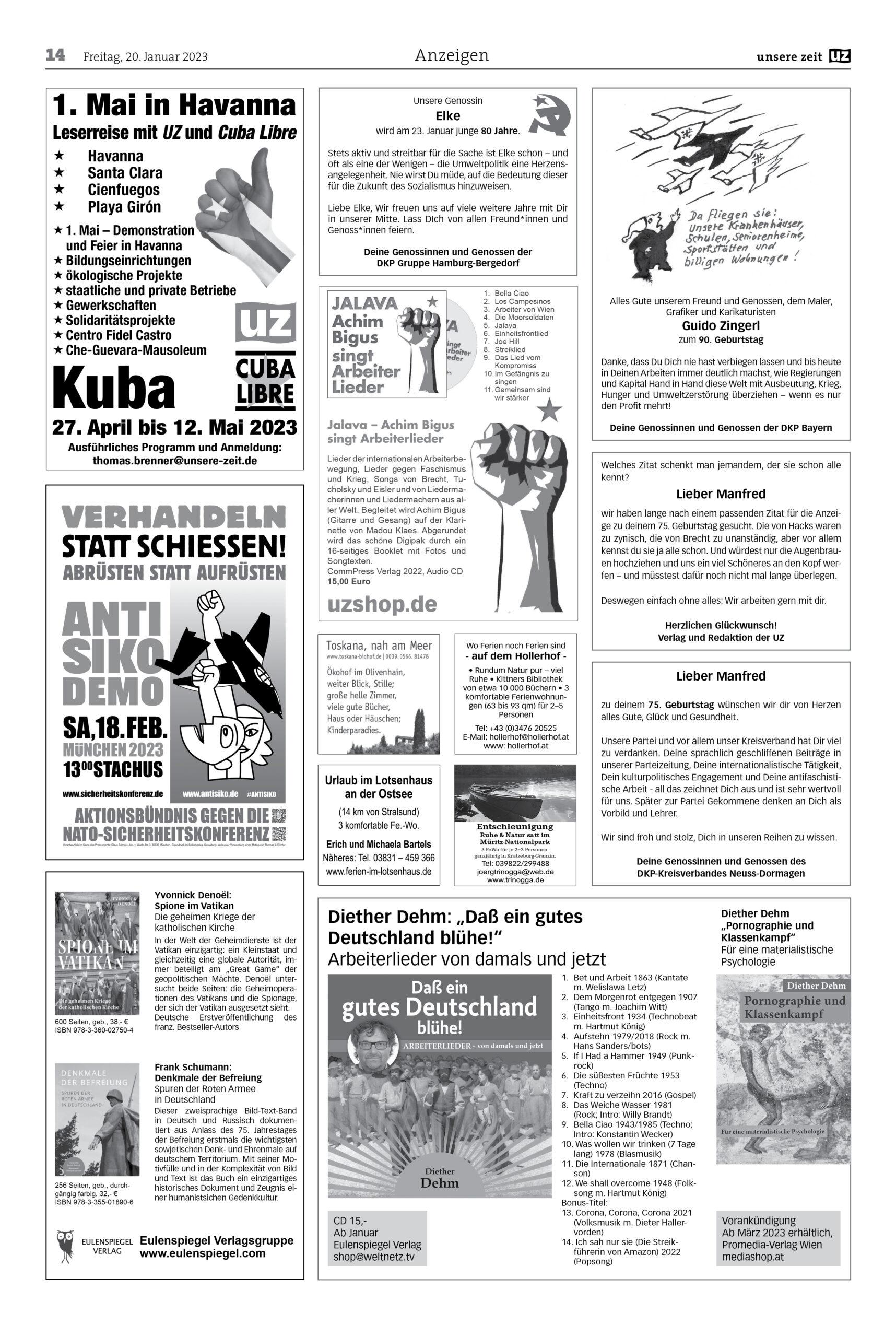 UZ 2023 03 Seite 14 scaled - Anzeigen 2023-3 - UZ vom 20. Januar 2023 - UZ vom 20. Januar 2023