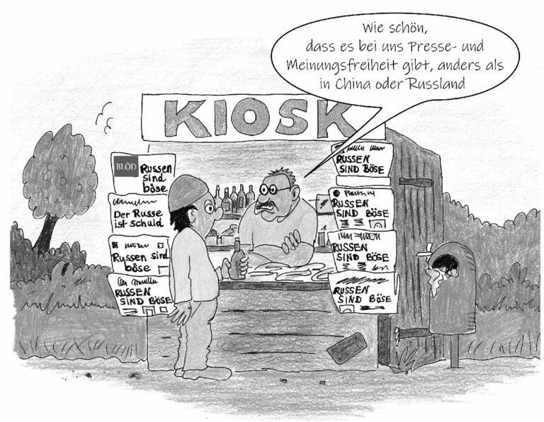 050901 Bild der Woche Kiosk2 - - Antirussische Propaganda - Antirussische Propaganda