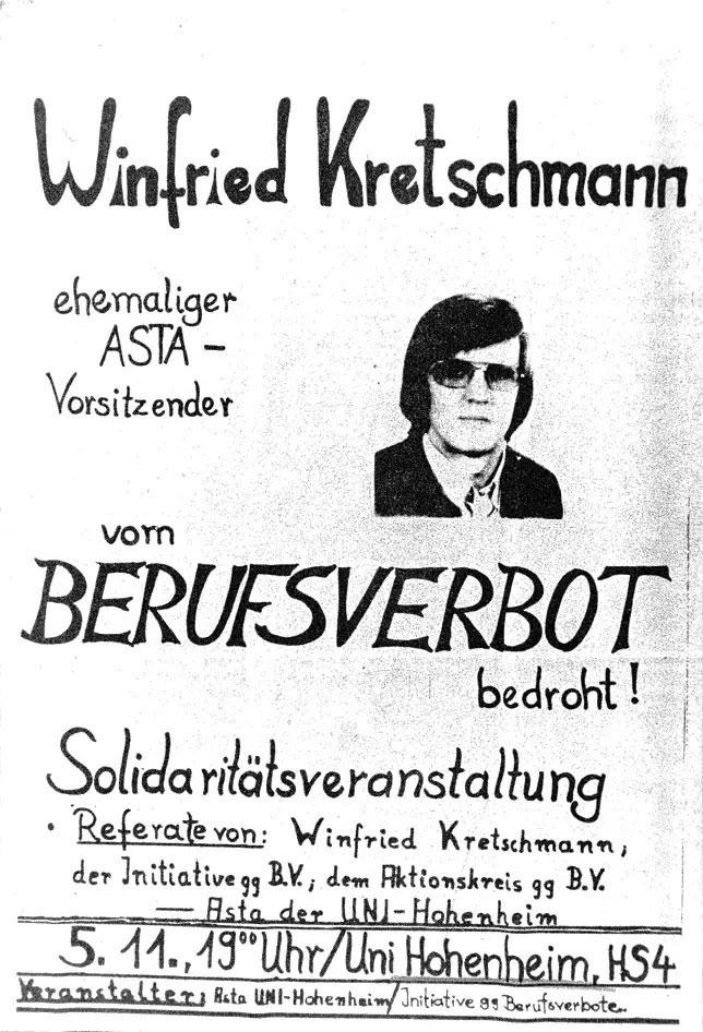 070502 berufsverbote - Enttäuschung über Berufsverbotsopfer Kretschmann - Winfried Kretschmann - Winfried Kretschmann