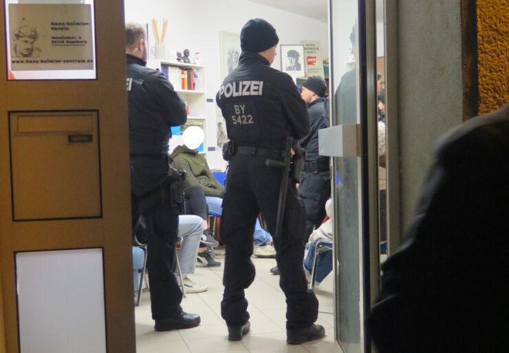 Augsburg - Razzia im Hans-Beimler-Zentrum - Repression - Repression