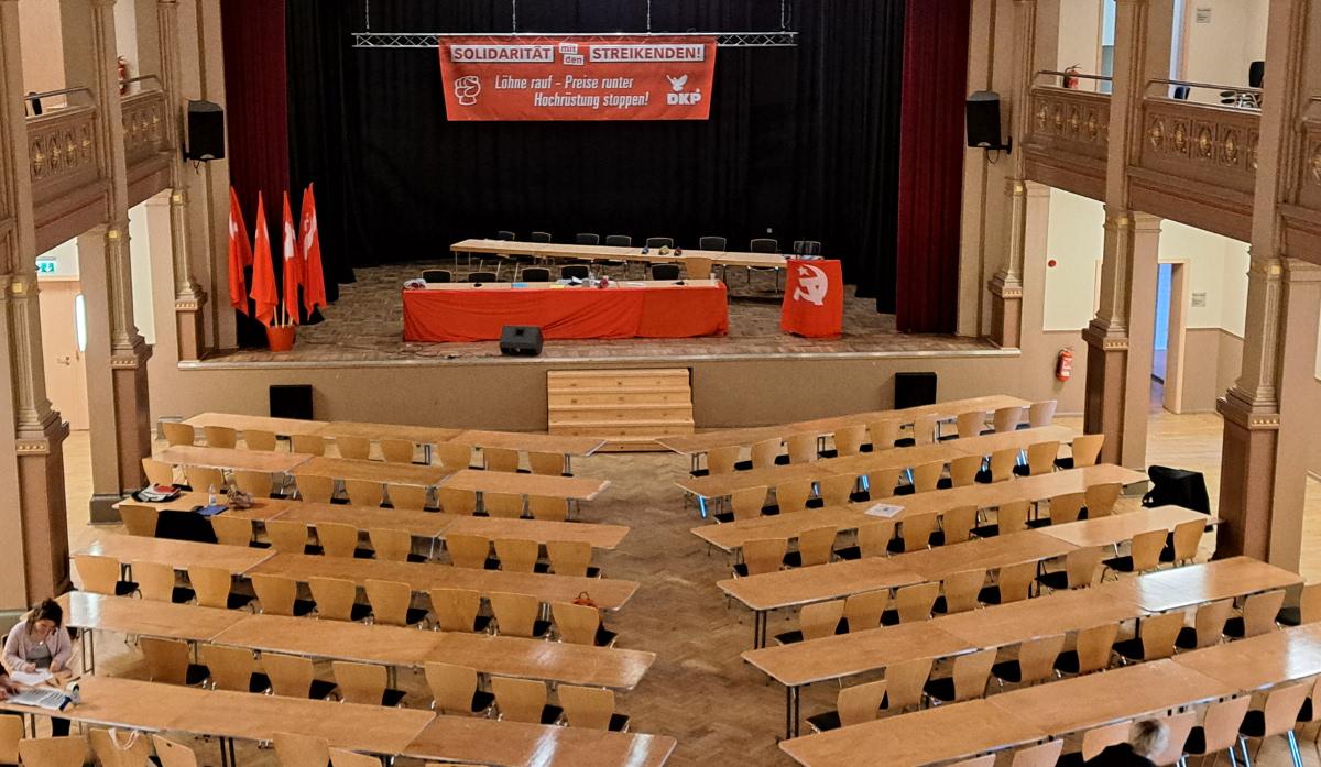 Stadthalle Gotha: Alles bereit für den Parteitag