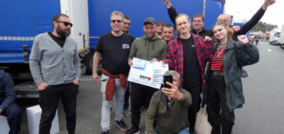 Solidarität mit LKW-Fahrern
