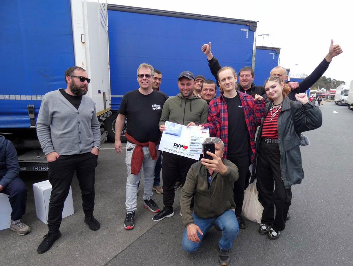 150203 LKW web - Solidarität mit LKW-Fahrern - DKP Mörfelden-Walldorf, Gräfenhausen, LKW-Fahrer, Repression, Streik - Blog, DKP in Aktion