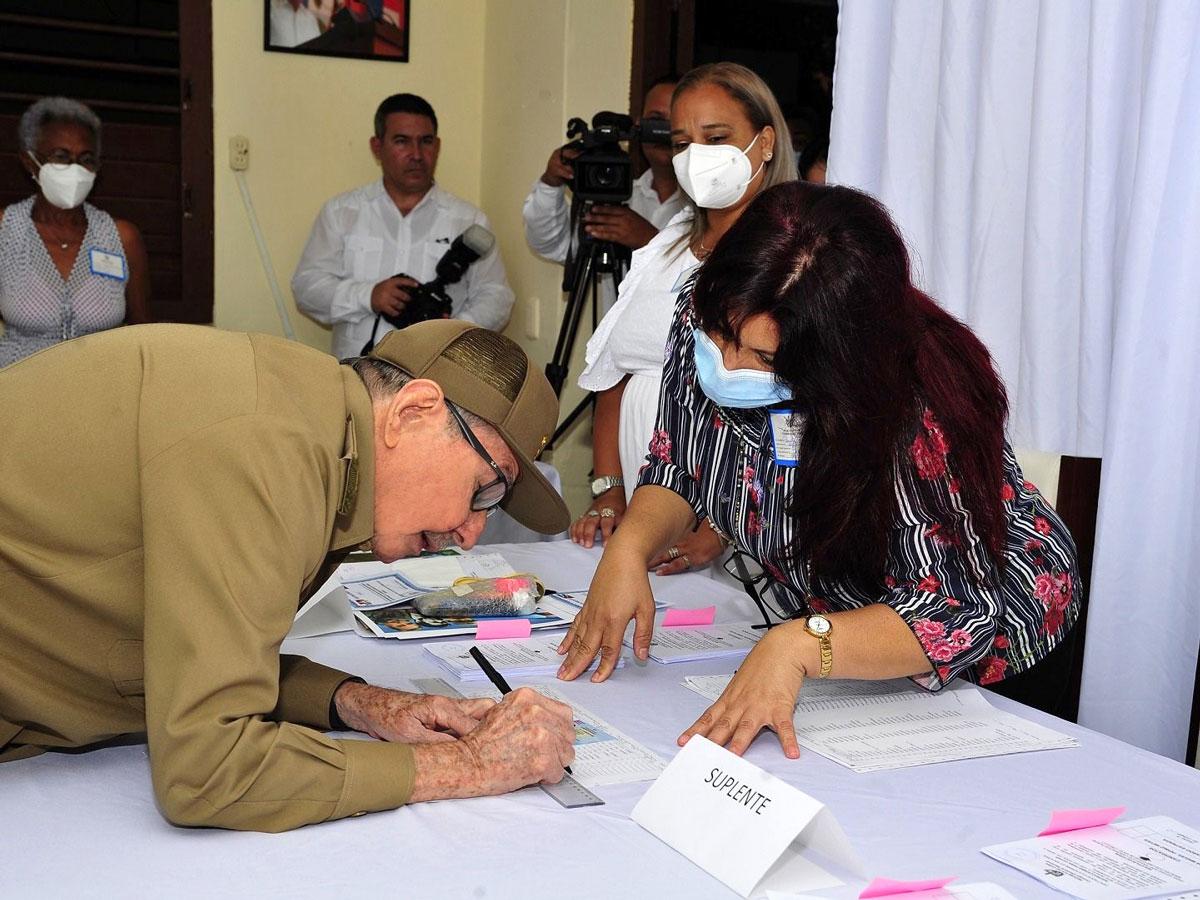 Raúl Castro bei der Wahl