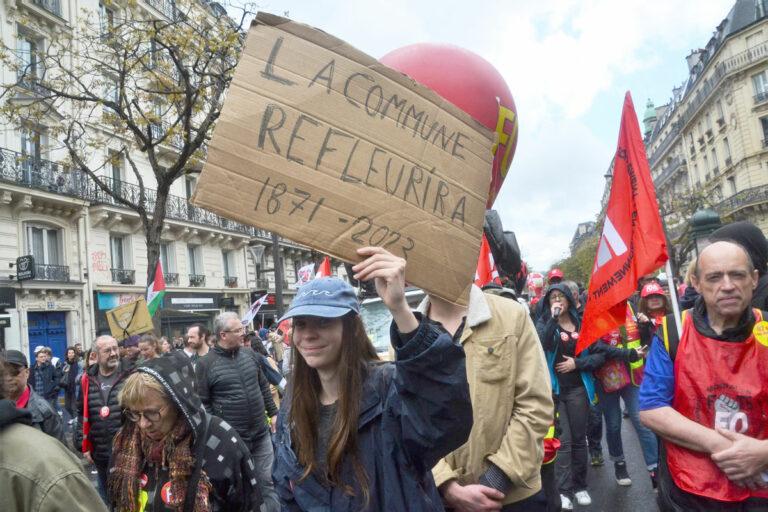 180601 52862709515 74640e2869 k - Massiv, geeint, entschlossen - 1. Mai 2023, Emmanuel Macron, Frankreich, Rentenreform - Im Bild