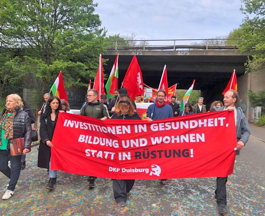 1Mai Duisburg - Kommunisten auf den 1.-Mai-Demos - 1. Mai 2023 - Blog, DKP in Aktion