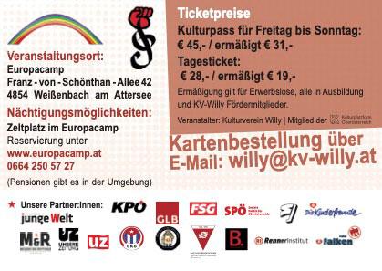 Flyer2023 S2 - In Freundschaft und Solidarität - Festival des politischen Liedes 2023, Kulturverein Willy - Blog