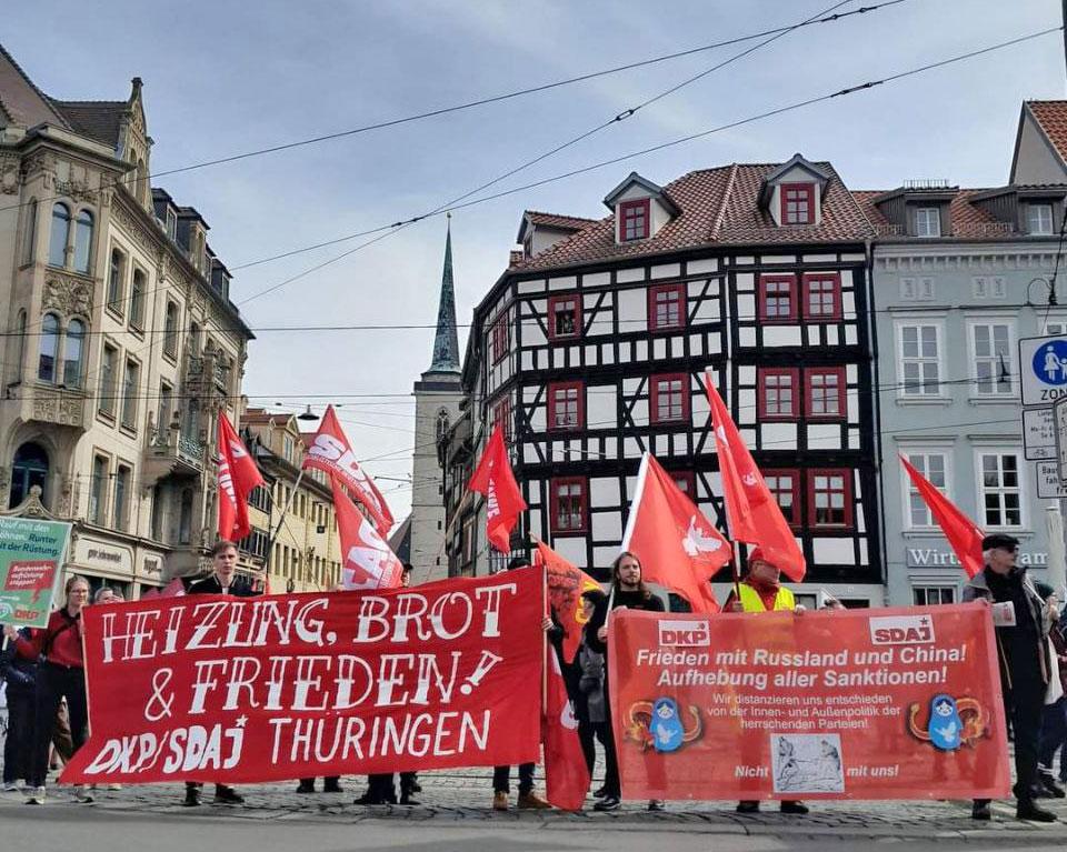 Leipzig - Kommunisten auf den 1.-Mai-Demos - 1. Mai 2023 - Blog, DKP in Aktion