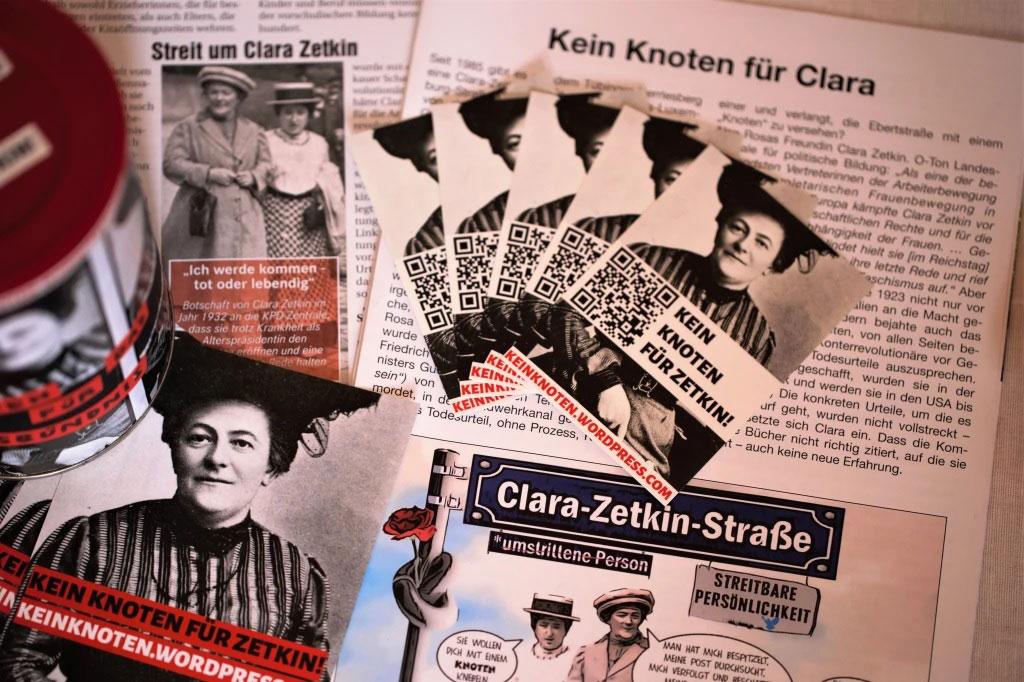 Kein Knoten fuer Clara - Kein Knoten für Zetkin - Clara Zetkin, Geschichtsrevisionismus, Tübingen - Blog
