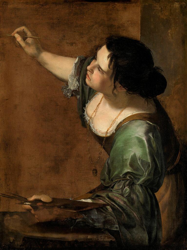 Self portrait as the Allegory of Painting La Pittura Artemisia Gentileschi - Die Intensität des Augenblicks - Artemisia Gentileschi, Malerei, Realismus - Kultur